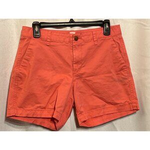 Gap Womens Coral Chino Shorts Size 2 Cotton Blend